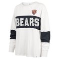 thumbnail image 2 of Women's '47 Cream Chicago Bears Clubhouse Pride Taylor Long Sleeve T-Shirt, 2 of 3