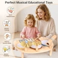 thumbnail image 2 of OATHX Toy Drum Xylophone Baby Music Kit Montessori Drum Set Musical Instruments for Toddler and Preschool Toys, 2 of 8