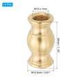 thumbnail image 2 of Uxcell Lamp Solid Brass Spindle, 4Pcs M10 Fine Threaded Turned Brass Spindle,17 x 30mm, 2 of 6