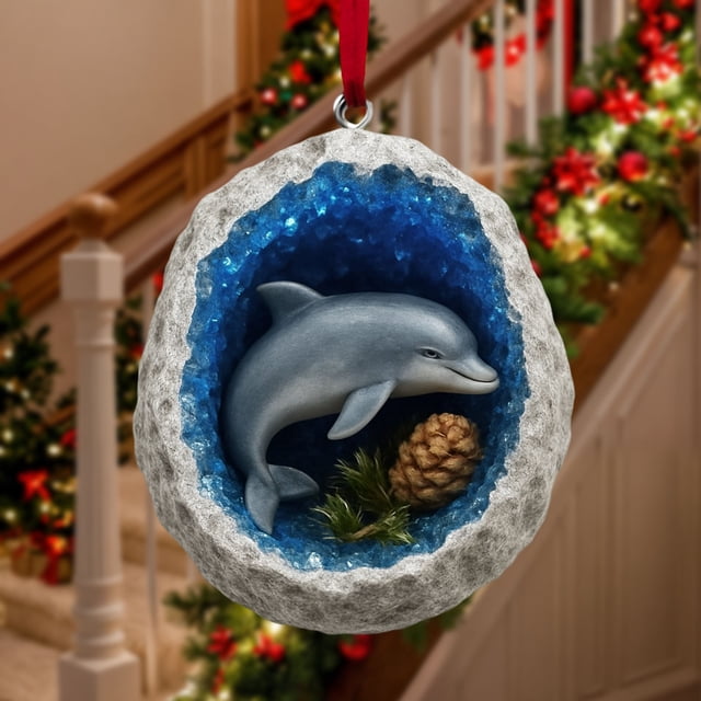 Adornos Navideños de Acrílico | Elegantes Adornos Navideños de Acrílico Transparente de 3 Mm con Bordes Pulidos | Decoración Duradera Que No Amarillea para Pared o Árbol, Ideal para Exhibiciones de T