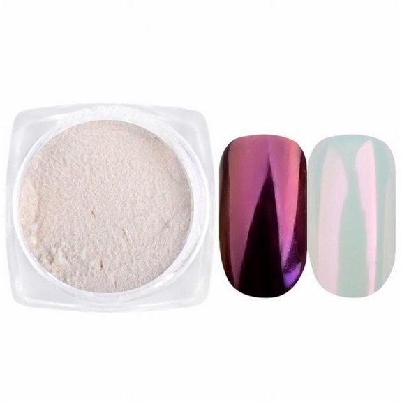 Iridescent Shell Glitter B03 - Diy Mirror Effect Nail Powder, Fairy Neon & Pearl Pigment for Salon Manicure 1G, Nail Powder Easter Mother'S Day Nail Makeup Organizers