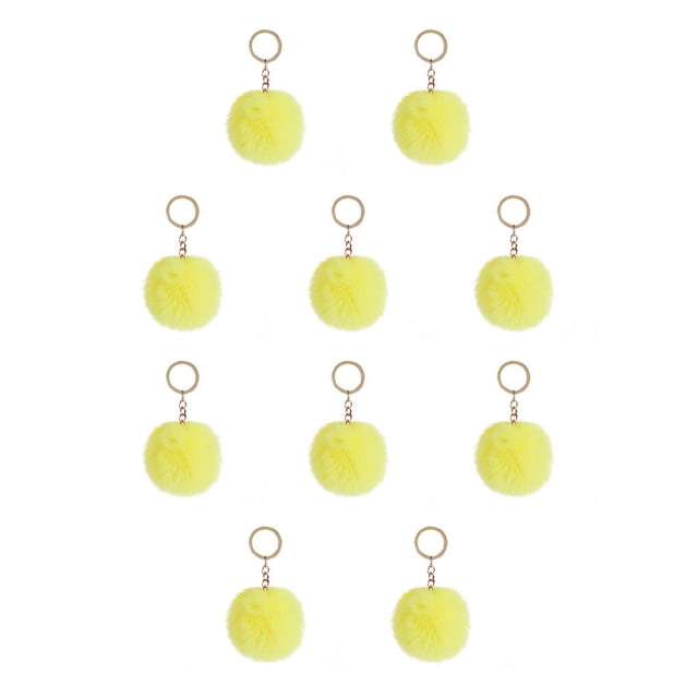 Bewildely Llavero colgante Llaveros flexibles Adorables multicolores Llaveros Mujeres para niños Adultos Ancianos Estudiantes Amarillo 9 cm Amarillo 9cm 10piezas Bewildely CBP392686
