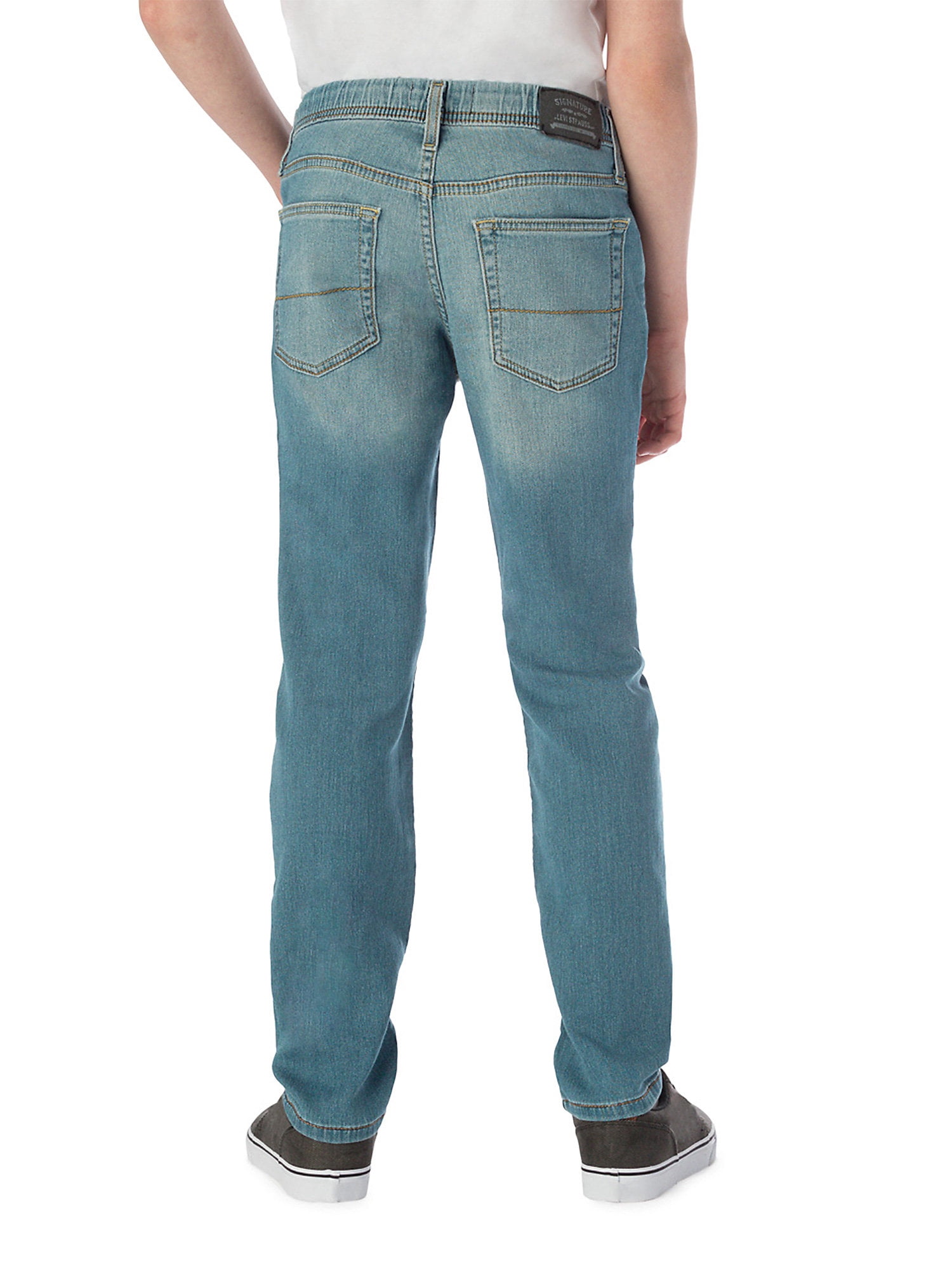 Signature by Levi Strauss & Co. Boys Skinny Pull On Jeans, Sizes 5-18 & Husky