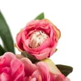 thumbnail image 3 of Vickerman 24" Artificial Pink Peony Stem, Set of 3, 3 of 8