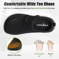 thumbnail image 4 of Women's Orthopedic Diabetic Wide Walking Shoes: Comfortable Arch Support Plantar Fasciitis Casual Slip On Loafers, Orthotic Adjustable Easy Top House Shoes for Swollen Feet and Heel Pain Relief, 4 of 8