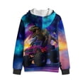 thumbnail image 2 of Chririnla Dinosaur Car Galaxy Fuzzy Hooded Sweatshirt for Boys and Girls - Lightweight Comfy Casual Pullover with Pockets for Fall and Winter Outdoor Wear, 2 of 7