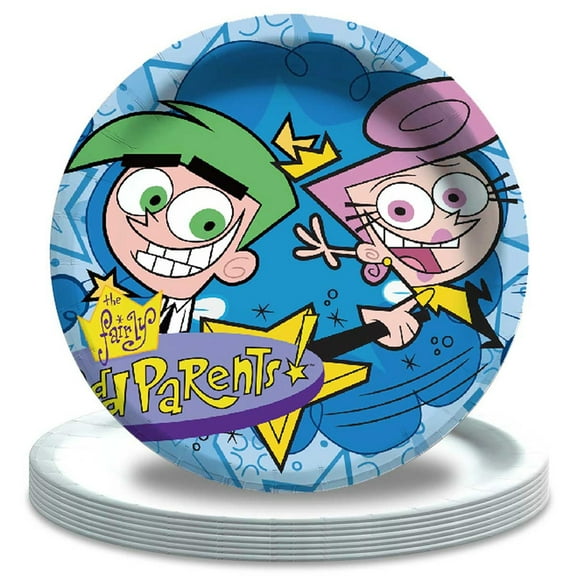 The Fairly OddParents Paper Plates Birthday Decorations Party Supplies Tableware Disposable Dinnerware