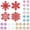 A1-White, variant on Glitter Snowflake Christmas Ornaments 12 Pack, Assorted Multi-Color Hollow Snow Flake Hanging Decorations, Winter Holiday Xmas Tree Wreath Window Wall Decor Supplies
