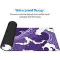 thumbnail image 4 of Japanese Purple Wave Large Mouse Pad XL Extended Gaming Mouse Pad Mat Desk Pad with Stitched Edge,Full Desk Mousepad for Office,Computer,Keyboard 31.5 X 11.8 Inch (Japanese Purple White Wave), 4 of 7
