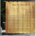thumbnail image 4 of Ambesonne Science Shower Curtain, Vintage Chemistry Table, 69"Wx70"L, Sand Brown Brown, 4 of 5