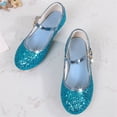 thumbnail image 7 of Owordtank Girls Sparkly Sequin Princess Shoes Rhinestone Flower Girl Wedding Party Low Heel Shoes, 7 of 7
