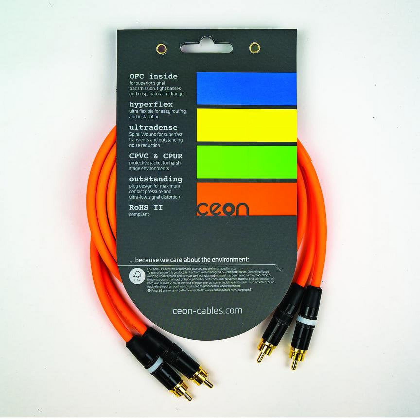 ★CARLYN★ May Dot 2colors H75145010 Cordial Cables 3719575 2 ft. Premium DJ Dual & Mono Black