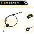 thumbnail image 5 of Automatic Transmission Gear Shifter Cable for Ford Expedition 97-99 for Ford F150 1997-1999 Auto Trans Gear Shift Control Lever Cable Plastic Black, 5 of 5