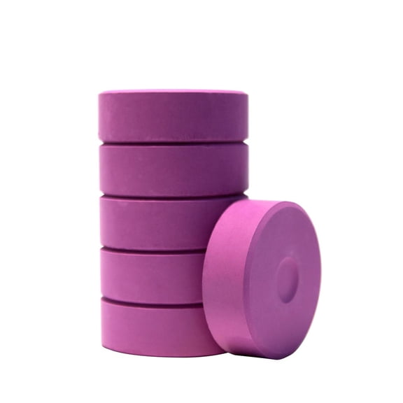 Jack Richeson Giant Tempera Paint Cakes, 2-1/4 x 3/4 Inches, Purple, Set of 6 - 067125