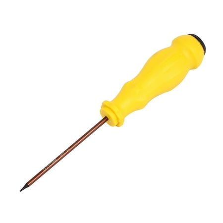 Yellow Plastic Grip 75mm Shaft 1mm Tip T3 Magnetic Torx