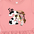 thumbnail image 4 of Inktastic I'm Two-cowgirl Riding Horse Birthday Girls Toddler Dress, 4 of 5