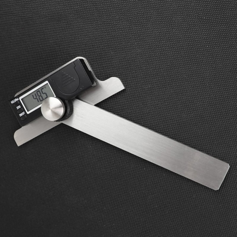 Stainlees Steel Digital Fastening Protractor 0-180° Angle Finder Ruler Gauge