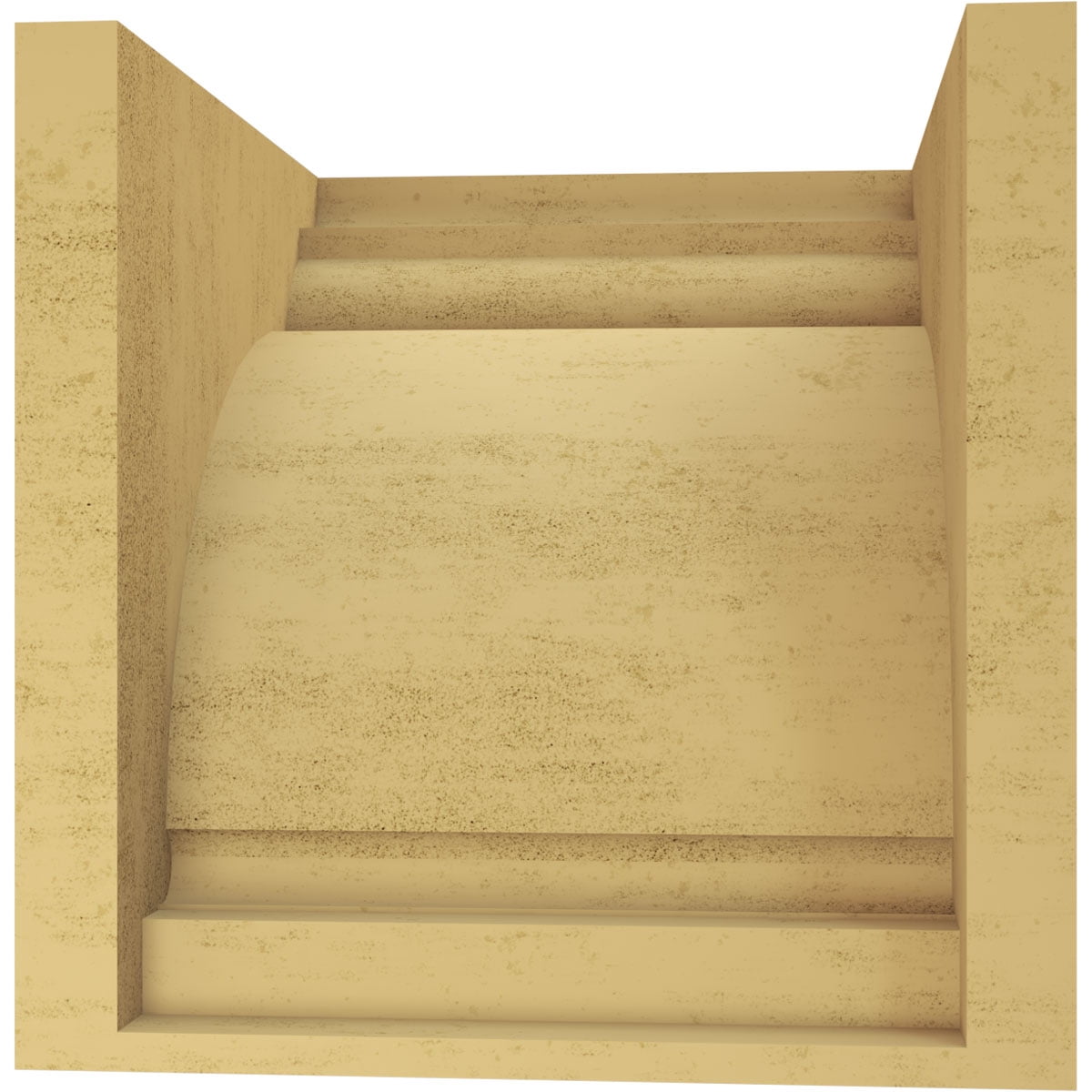 10"W x 10"D x 10"H Wide Hughes Rough Cedar Woodgrain TimberThane Corbel, Primed Tan
