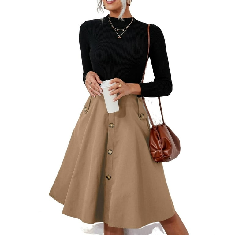 Khaki skirts walmart hotsell
