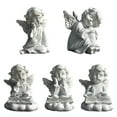 thumbnail image 2 of Statue Figurine d'Ange en Résine pour Jardin Fée Ange Sculpture Décoration Maison, 2 of 10
