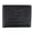 Black, variant on CTM Leather American Flag Embossed Bifold Wallet (Men)