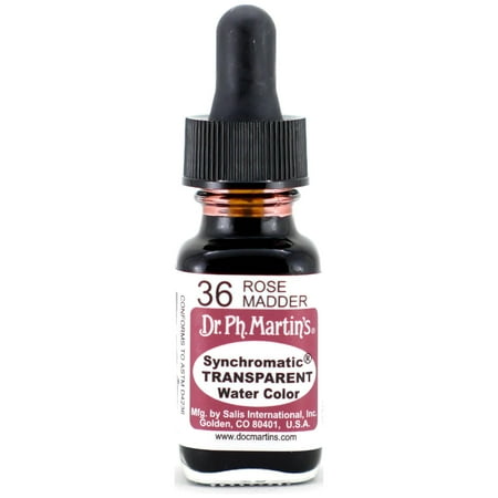 UPC: 0090385436501 | Dr. Ph. Martin s Synchromatic Transparent Water Color  0.5 oz  Rose Madder (36)