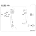 thumbnail image 2 of Kingston Brass KX2520SD Shower Scape Multi-Function Hand Shower Kit, Matte Black, 2 of 5
