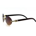thumbnail image 5 of Sunglasses Men Hip Hop Diamond Rimless Shades Brown Lens, 5 of 5