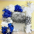 thumbnail image 3 of 60pcs Blue and Silver Balloons, 12 Inch Royal Blue White Silver Confetti Balloons for Birthday, Baby Shower, Graduation Class of 2026, Father’s Day Party Decorations, 3 of 6