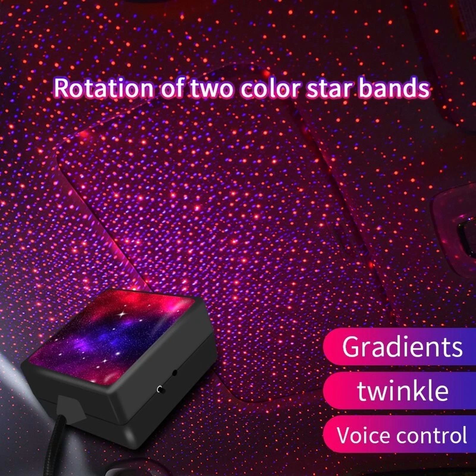 BUTTERFLY- Car Interior Roof Led Star Light Usb Atmosphere Starry Sky Night Projector Lamp