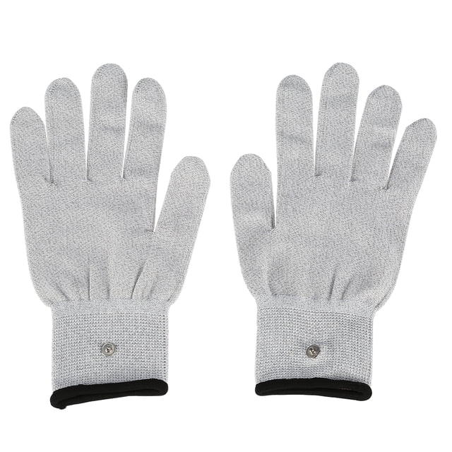 Guantes de masaje, 1 par de guantes conductores para máquina Tens, guantes para electrodos, diseño aerodinámico