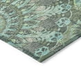 thumbnail image 3 of Addison Rugs Chantille Indoor/Outdoor Transitional Paisley Olive Machine Washable Round Rug, 8' x 8', 3 of 8