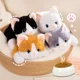 thumbnail image 1 of Juguete de peluche de gato de 40 a 65CM para niños, muñeco de felpa de empalme Kawaii para dormir en la pierna, regalo de Festival, regalo de cumpleaños463, 1 of 5