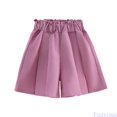 thumbnail image 2 of Fozruso Girls Summer Solid Skirted Shorts For Girls Lightweight Loose Fit Casual Bottoms For Everyday Play And Comfort Girls Casual Shorts(Pink), 2 of 7