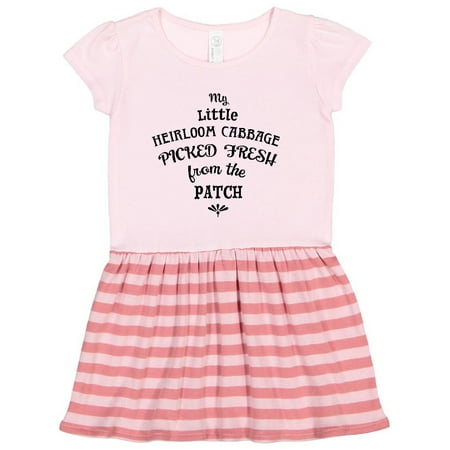 

Inktastic My Little Heirloom Cabbage Picked Fresh From the Patch Gift Toddler Girl Dress
