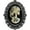 Black Ivory, variant on Gothic Steampunk Victorian Pendant Skeleton Skull Cameo Jewelry on Black Velvet Choker