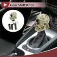 thumbnail image 2 of Perilla de cambio de 8.1 cm de Unique Bargains, calavera de resina para vehículos automáticos y manuales con 3 adaptadores, amarilla, 1 juego, 2 of 7