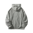 thumbnail image 4 of njshnmn Big Mens Heavy Zip Up Jacket with Hood Casual Hooded Sweatshirt Jacket, 4 of 7