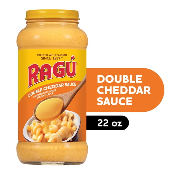 RAGU Double Cheddar Cheese Sauce, 22 oz, For Pasta Sauce and More