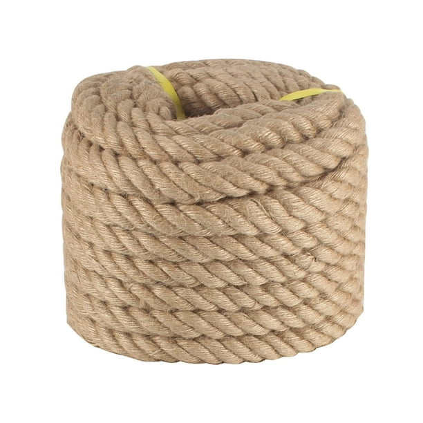 Twisted Manila Rope 1 in x 50 ft Natural Jute Rope Thick Hemp Rope