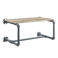 thumbnail image 2 of Mankato Oak and Sandy Grey Wall Rack with Shelf Industrial Style Storage for Bathroom or Kitchen, 2 of 5
