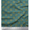 thumbnail image 1 of Soimoi Silk Fabric Geometric & Mandala Kaleidoscope Fabric Prints by Yard 42 Inch Wide, 1 of 1