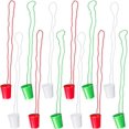 thumbnail image 1 of Vaso de chupito en collar con cuentas, surtido, paquete de 12Rojo, verde, blanco esquí esquí Gafas de esquí, 1 of 1