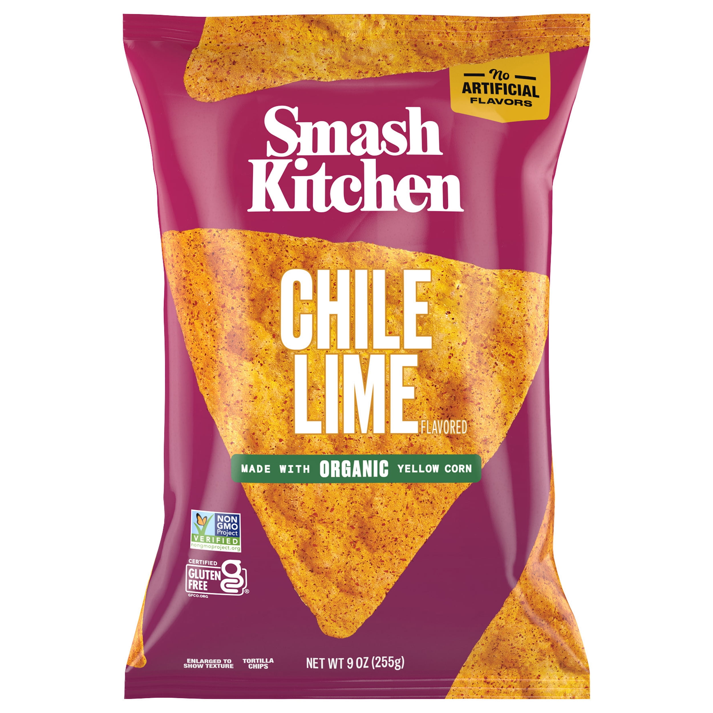 Smash Kitchen Nacho Cheese Non-GMO Tortilla Chips, 9 oz - Walmart.com
