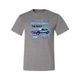 thumbnail image 2 of Ford Mustang GT The Boss Retro Neon Vintage | Mens Cars and Trucks Graphic T-Shirt, Heather Grey, Small, 2 of 4
