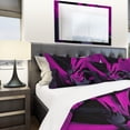 thumbnail image 4 of Designart 'Magenta and Grey Mixer' Modern & Contemporary Bedding Set - Duvet Cover & Shams, 4 of 4