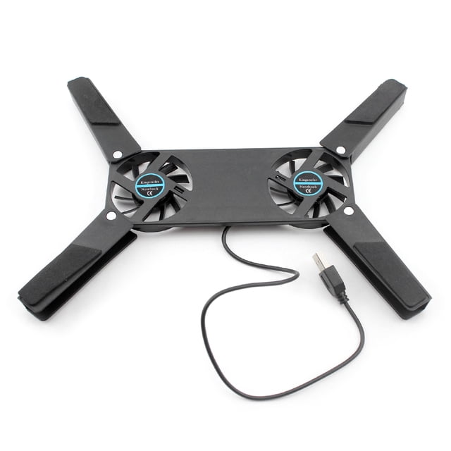 Almohadilla Enfriamiento Laptop Con Alimentación USB 2 Ventiladores Soporte para Computadora Portátil PC Red