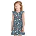 thumbnail image 1 of Balery Watermelons Dachshunds Camisón de princesa para niñas, pijama de algodón con mangas abullonadas, suave y bonito.-Small, 1 of 6