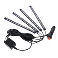 thumbnail image 4 of 4x Coche 48 LED, tirarere LED Coches RGB, Impermeable, Led Iluminación Decoración Interior de Coche, tirares LED USB Iluminación Aplicación de luz colorida 12 LED Yotijar Atmosphere Lamps Interior nuevo, 4 of 10