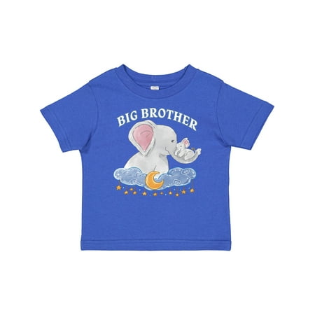 

Inktastic Big Brother Cute Elephants with Moon and Stars Gift Baby Boy T-Shirt